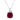 Cushion Cut 2 1/2 Carat Lab Grown Ruby & Diamond Necklace