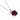 Cushion Cut 2 1/2 Carat Lab Grown Ruby & Diamond Necklace