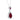 Double Pear Cut 2 Carat Lab Grown Ruby & Diamond Necklace