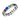 Prism 5 Carat Eternity Band Round Cut Lab Grown Colorstones