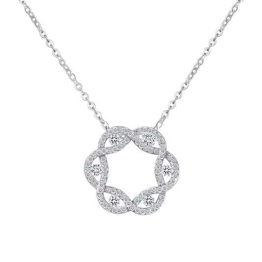 Solar Angel Diamond Necklace