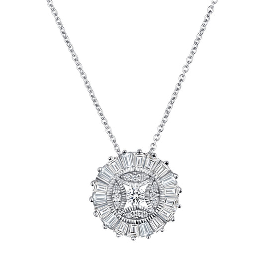 Solstice Multi Cut Diamond Necklace