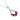Multi Gem 2 Carat Lab Grown Oval Cut Ruby Diamond Necklace