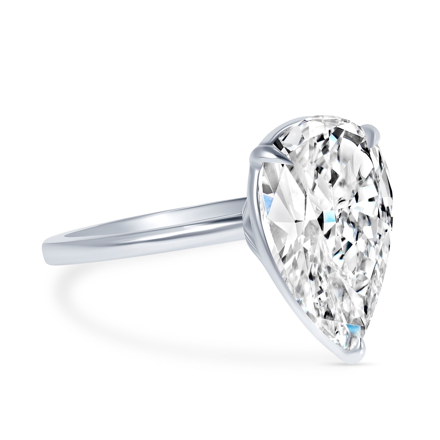 Pear Cut Solitaire Engagement Ring