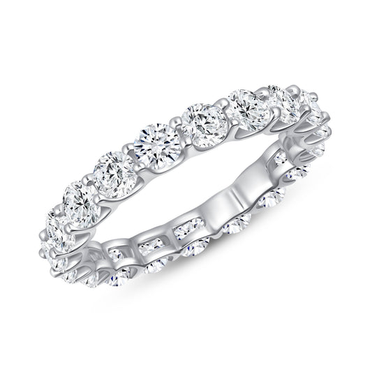 Vivienne Round Cut Eternity Diamond Band