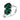 Bond Pear Cut Lab Grown Emerald Two Stone Ring 2 Carat