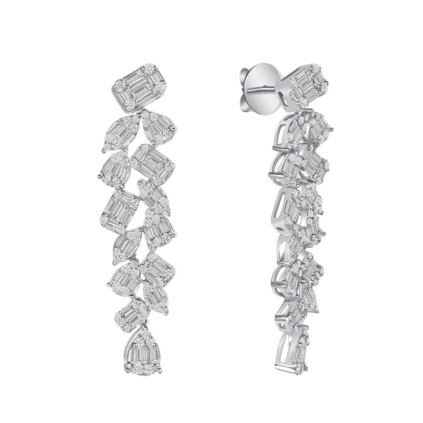 Azalea 5 1/2 Carat Multi Stone Lab Grown Diamond Earring