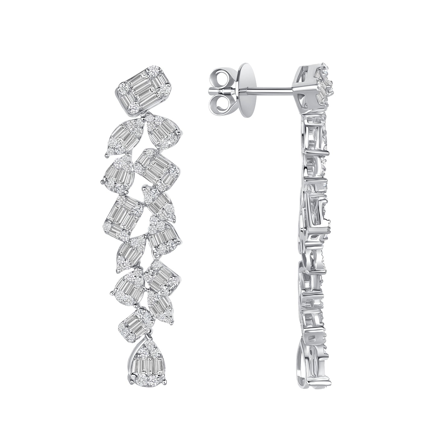 Azalea 5 1/2 Carat Multi Stone Lab Grown Diamond Earring