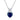 Sea's Affection 2.25 Carat Lab Grown Sapphire & Diamond Necklace