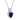 Sea's Affection 2.25 Carat Lab Grown Sapphire & Diamond Necklace