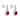 2 1/2 Carat Lab Grown Round Cut Ruby Diamond Earrings