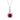 Round Cut 1.75 Carat Lab Grown Ruby & Diamond Necklace