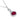 Horizontal Oval Cut 1 3/4 Carat Lab Grown Ruby & Diamond Necklace