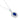 Ocean's Depth 2.40 Carat Lab Grown Sapphire & Diamond Necklace