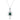 Pear Cut 1 1/2 Carat Lab Grown Emerald & Diamond Necklace