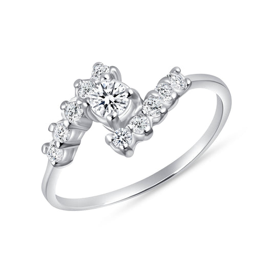 Devotion Round Centerstone Engagement Ring